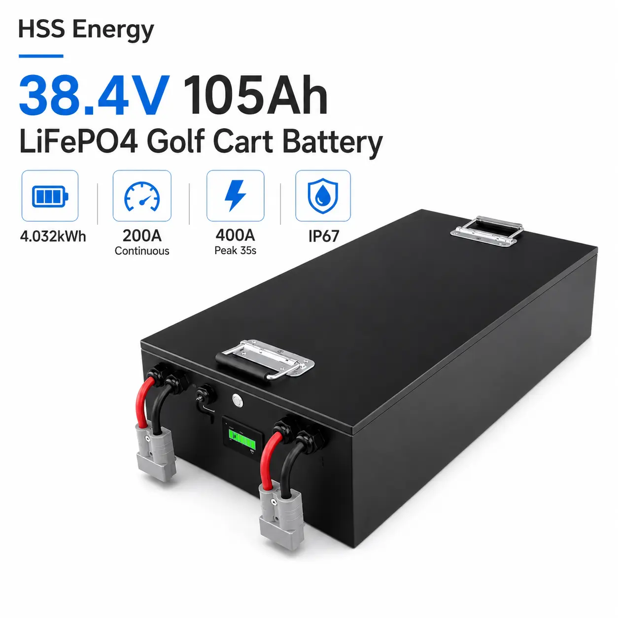 36V 105Ah golfvagn litiumbatteri