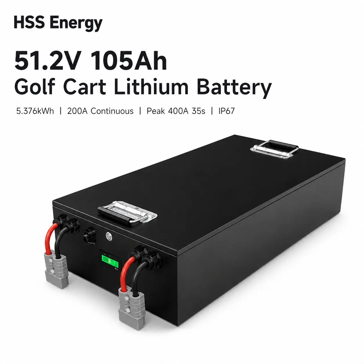 51,2v 105ah golfvagn litiumbatteri