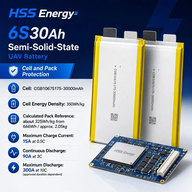 6S 30000mAh UAV-batteri
